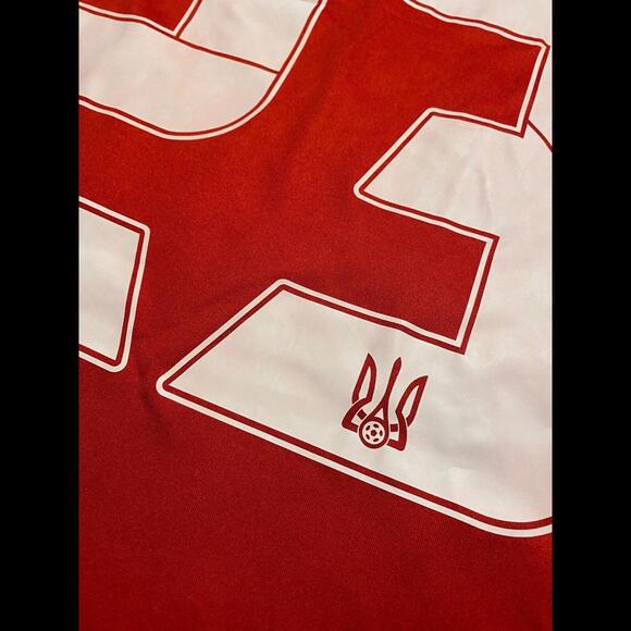 UKRAINE NATIONAL MATCH WORN JERSEY LUNIN #23 Real Madrid Euro 2024 VS Romania - Picture 9 of 9